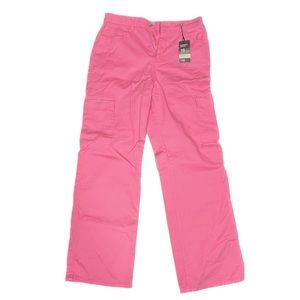 Primark Pink High Waist Wide Straight Leg Cargo Pants size US 12/UK 16